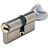 Vachette Cilindro di serratura meccanica FIRST per porta - a bottone 30 x 30 mm - meccanismo a 5 perni di sicurezza - 3 chiavi - facile installazione - garanzia 2 anni - finitura nichelata