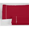 AlexandreHouse Juego de sábanas liso color burdeos Cama de 150 (4 piezas) -50% algodón / 50% poliéster - 144 hilos. Gramage: 115