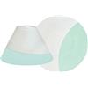 Yankee candle 1507853 Serene Sandblast Aqua Paralume e piatto grande, Vetro, Bianco/Verde, 15.6x14.4x10.9 cm