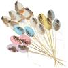 com-four® 18x Tappi per fiori per Pasqua, uova di Pasqua colorate | Decorazioni pasquali