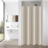 YISURE Tenda da doccia 90 x 200 cm effetto lino, resistente idrorepellente lavabile in lavatrice, larghezza 90 x altezza 200 cm