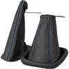 L & P Car Design Cuffia cambio e Freno a mano compatibile con Opel Corsa B e Tigra A 1993-2000 - nero blu - vera pelle - leva cambio manuale - (A0003-8)