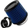Journdream Universale Filtro aria universale per auto per 76 mm, 89 mm, 101 mm | filtro aria di ricambio,kit di aspirazione, filtro aria fredda ad alte prestazioni, lavabile e riutilizzabile (blu)