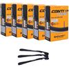 MSZweirad Continental - Set di 5 tubi flessibili per bicicletta Race Wide 28 pollici, 25/32-622/630 SV 42 mm, con 3 leve per pneumatici a due ruote