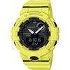 Casio Orologio Al quarzo Uomo, misura cassa 54.00mm con quadrante Nero Analogico - Digitale e cinturino Giallo in Gomma GBA-800-9AER