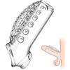 Roluck Manicotto per Pene, Guaina del Pene con Anello per Gland, Perline Massaggianti, Potenziamento dell'Erezione, Ritardo dell'Eiaculazione, Giocattolo Sessuale per Uomini (Trasparente)