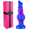 hainuo Fallo mostruoso da 16,9 cm, piccolo dildo in silicone per ano con potente ventosa, simpatico drago fantasy, realistico nodo con nodo per cani con 2 grandi nodi, adatto per uomini e donne