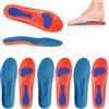 Fentar 4 Coppie di Solette Ortopediche, Ergonomico Solette in Gel, Solette Scarpe da Lavoro per Uomo e Donna, Supporto L'arco Plantare Continuo per Persone che Stanno in Piedi a Lungo, Taglia 39-40