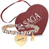 SAGA GIOIELLI® Bracciale Donna Infinito Amore Family Acciaio (BAMBINA)
