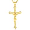EUDORA Harmony Ball Collana con Croce Jusus Placcata in Oro 18K per Donne e Uomini, Ciondolo Crocifisso in Argento Sterling 925 Collane di Gesù Amuleto Protezione Regalo di Gioielli, 22+2