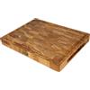 B4K® Tagliere da cucina in legno di quercia, 40х30х4 cm, antibatterico, in legno di cervello con manici, piedini in silicone e scanalatura per succo, tagliere in legno di fronte