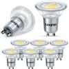 Goopig Lampadine LED GU10 3,5W Bianco Neutro 4000K, Equivalenti a 50W Lampada Alogena, 385 Lumen, CA 230V, 38° Faretto Senza Sfarfallio, Riflettore Non Dimmerabile, Angolo Del Fascio 360°, 6 Pezzi