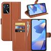 BOCTECH Cover per OPPO A54S / A16S / A16, Custodia a Libro Portafoglio in Pelle PU e Silione Morbido con Porta Carte, Magnetica e Supporto Flip Case Antiurto per OPPO A54S / A16S / A16, Marrone