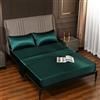 NEDLON Lenzuolo con Angoli in Seta di gelso con Fascia Elastica coprimaterasso Regolabile Antiscivolo per Letto Singolo Matrimoniale King Size