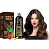 Gemtoy Shampoo Colorante Donna Uomo, 500 ml Shampoo Capelli Colorati Istantaneo, Hair Dye Shampoo 3 in 1, Shampoo per Capelli Bianchi, Shampoo Capelli Colorati Tintura Capelli (Castano Scuro, 500 ml)