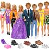 Miunana 4 Abiti+ 1 PCS Pantaloncini + 4 PCS Scarpe Per 12 Pollici 32 CM Bambola + 1 Vestito Da Sposa + 2 Abiti + 1 Costume Da Bagno + 4 PCS Scarpe Per 11.5 Pollici 30 CM Bambola