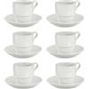 San Ignacio Set 6 tazze caffè porcellana bianca con pl collezione VESSIA