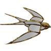 KARE Design decorazione da parete Hummingbird Mirror, vetro/specchiato, colobrì, decorazione casa, stile tropicale, uccello, 51x60cm (A/L)
