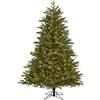 Black Box Trees Cottage - Albero di Natale artificiale con illuminazione a LED, altezza 230 x diametro 165 cm, colore: Verde