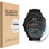 HYGMOCC Pellicola salvaschermo per Garmin Fenix 7X / 7X Solar/Sapphire Solar 51mm, pellicola in vetro temperato Smart Watch, durezza 9H, antigraffio, alta definizione, senza bolle (2 pezzi)