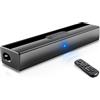 EnjoyNest Sound Bar per Smart TV, altoparlante Bluetooth da 16 pollici, con ingresso HDMI ARC/Optical/AUX/USB, sistema audio surround per TV/PC/Gaming / Projectors Home Audio Bar con controllo remoto