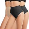 L&K-II Biancheria modellante donna Pantaloncini modellanti a vita alta Stringa senza cuciture Body Shaper Mutande modellanti Effetto pancia piatta Shorts 3601 SW+SW+HA L/XL