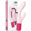 Durex Play Maxi Fun, Sex Toy, Massaggiatore Rabbit a Doppia Estremità, Vibratore per Stimolazione Combinata di Vagina e Clitoride, Waterproof