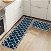 HSGLGNA Tappeto da cucina, set di 2 tappetini da cucina antiscivolo, lavabili, per cucina, corridoio, soggiorno, camera da letto, bagno (Stile-f, 43x75+43x150cm)