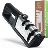 Oliver's Kitchen ® - Affilacoltelli manuale portatile in 3 passaggi per la massima affilatura. Affila i tuoi coltelli, forbici e molto altro, rendendoli davvero come nuovi