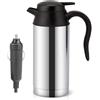 Lelukee Bollitore per camion, 750 ml 24 V, elettrico portatile, tazza da caffè per auto e camion, con caricabatterie per accendisigari, riscalda acqua a 100 °C, bollitore elettrico
