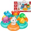 Sophie la Girafe - Puzzle da Bagno Galleggiante Animali Marini - Da 10 Mesi - Sophie Spruzza Acqua, Balena, Granchio, Tartaruga | Motricità e Logica | Giocattolo da Bagno | Idea Regalo Bambino