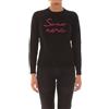 Saint Barth MC2 MC2 Maglione Donna Ricamo Sono Nera - Small