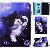Vaitasy Custodia Samsung Galaxy Tab A 10.1 Pollici 2019 (SM-T510/ SM-T515), Anti Urto Protezione Custodia con Pencil Holder Cover per Galaxy Tab A 10.1 2019 - Gatto a bolle