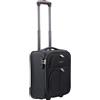 R.Leone Bagaglio a Mano 40x30x20cm Wizzair 2 Ruota in stoffa A16 (Nero, XXS 40x30x20cm 2Ruota)