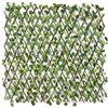 emmevi Siepe Artificiale Traliccio Legno Naturale Salice Estensibile Foglie Edera Finte 2 Misure Disponibili mod.EDERA SINTETICA 90x180