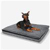 MeLtor Cuccia Memory Foam Cane, per Cani Taglia Grande in Uovo Foam Cuccia per Cane, Idrorepellente Antigraffio,Sfodrabile Cuccia per Cani,style1-L(36×27×3in)