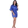 CuteOn Abiti Kimono In Raso Da Donna Abiti Da Sposa Del Partito In Raso Abiti Da Sposa Damigella D'onore Accappatoi Di Seta Royalblue L
