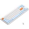 AJAZZ Tastiera meccanica AJAZZ AKL680, tastiera wireless a basso profilo al 68%, tastiera da gioco ultrasottile con corrispondenza dei colori, doppia modalità BT5.0 e 2.4G, anti-ghosting per PC laptop Mac