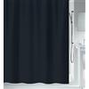 Spirella Tenda da Doccia Primo in Poliestere Nero 240 x 180 cm