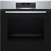 Bosch Forno Elettrico da incasso Ventilato con Grill e Funzione Pizza Capacità 71 Litri Classe energetica A Larghezza 60 cm colore Nero e Acciaio Inox - HBA172BS0 Serie 2