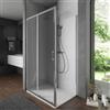 Parama Box doccia 80x100 cm scorrevole vetro temperato 6mm trasparente h198 | Tahiti