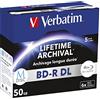 Verbatim 1 x 5 Verbatim M-Disc BD-R Blu-Ray 50 GB 6X Speed, Jewel Case