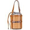 Gucci Pre-Owned - Borsa a secchiello Cestino Wicker piccola 2000-2015 - Donna - pelle di vitello/paglia - Taglia unica - Marrone