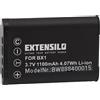 Vhbw EXTENSILO Batteria compatibile con Sony NP-BX1 DSC-RX100M2, DSC-RX100M3, DSC-RX100M4, DSC-RX100 IV fotocamera (1100mAh, 3,7V, Li-Ion)