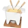 Boska Bourguignonne Tapas Bianco L/Per la bourguignonne & delle salse/Set da bourguignonne piccolo/Con base e lumino/Adatto per il microonde e la lavastoviglie / 600 ml