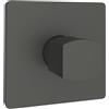 AQUASANIT Rubinetto per doccia getto laminare cristallino ad incasso monocomando Coral grigio opaco AQUASANIT