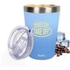Fisura - Borraccia termica originale Ready. Tazza termica blu da caffè da asporto. Tazza da caffè 310 ml. Tazza termica in acciaio inossidabile. Senza BPA. Tazza da auto.