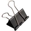 H&S Clip Fermacarte - Set da 10 Graffette Documenti - Fermagli Ufficio per Fogli di Carta - Clips per Fotografie e Raccoglitori - Ferma Carte - Accessori Cancelleria Ufficio - Nero