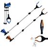 Feelhap 2 Pezzi Pinza Telescopica Pieghevole, Raccoglitore di Immondizia 112cm Pinza Raccogli Rifiuti, Testa Rotante 360° Pinza Prensile in Alluminio, Bastone Prendi Oggetti Pinza Morsetto in Gomma