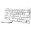 Trust Tastiera PC Wireless QWERTY Bluetooth RF Senza Fili 1200 DPI con Mouse Ottico Incluso colore Bianco - 25074